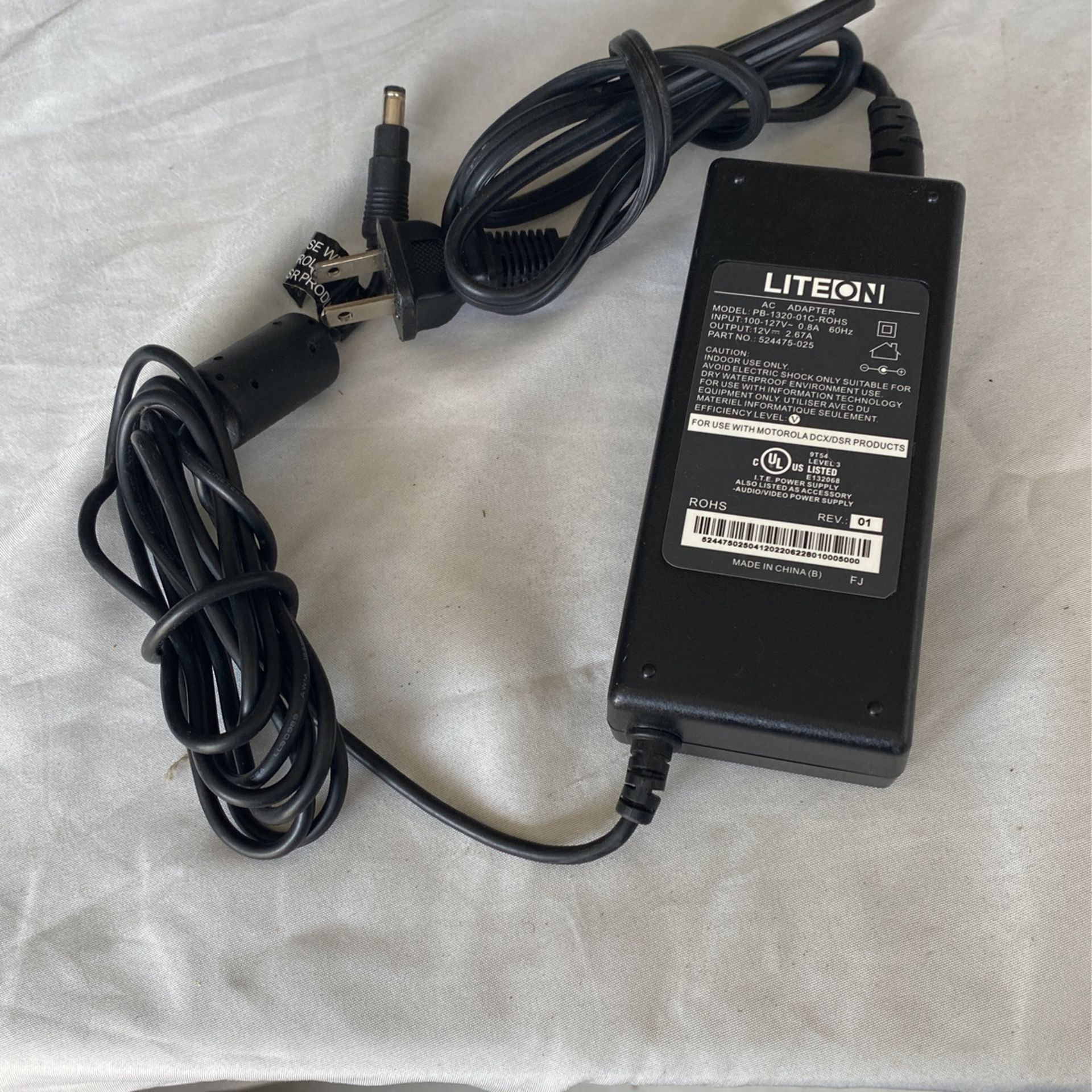  Liteon AC Adapter PB-1320-01C-ROHS 524475-025 For Motorola DCX/DSR Products