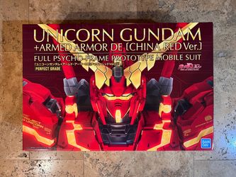 Bandai PG 1/60 Unicorn Gundam [China Red VER.] Limited 5000