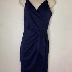 Dress Navy blue Spaghetti Straps Cocktail Dress size medium.  (T)