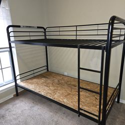 Twin bunk bed frame wood not included.