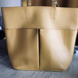 Neiman marcus yellow tote sale