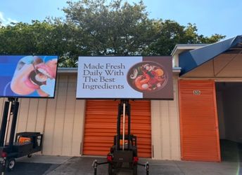 Mobile LED Billboard Display on Trailer