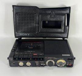 Vintage Sony TCM-5000EV Portable 3-Head Monaural Cassette Recorder - WORKS
