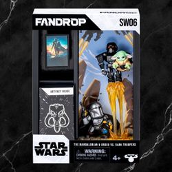 Fandrop Star Wars Mandalorian & Grogu vs. Dark Troopers Set