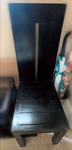 Solid, vintage black chair ( heavy)