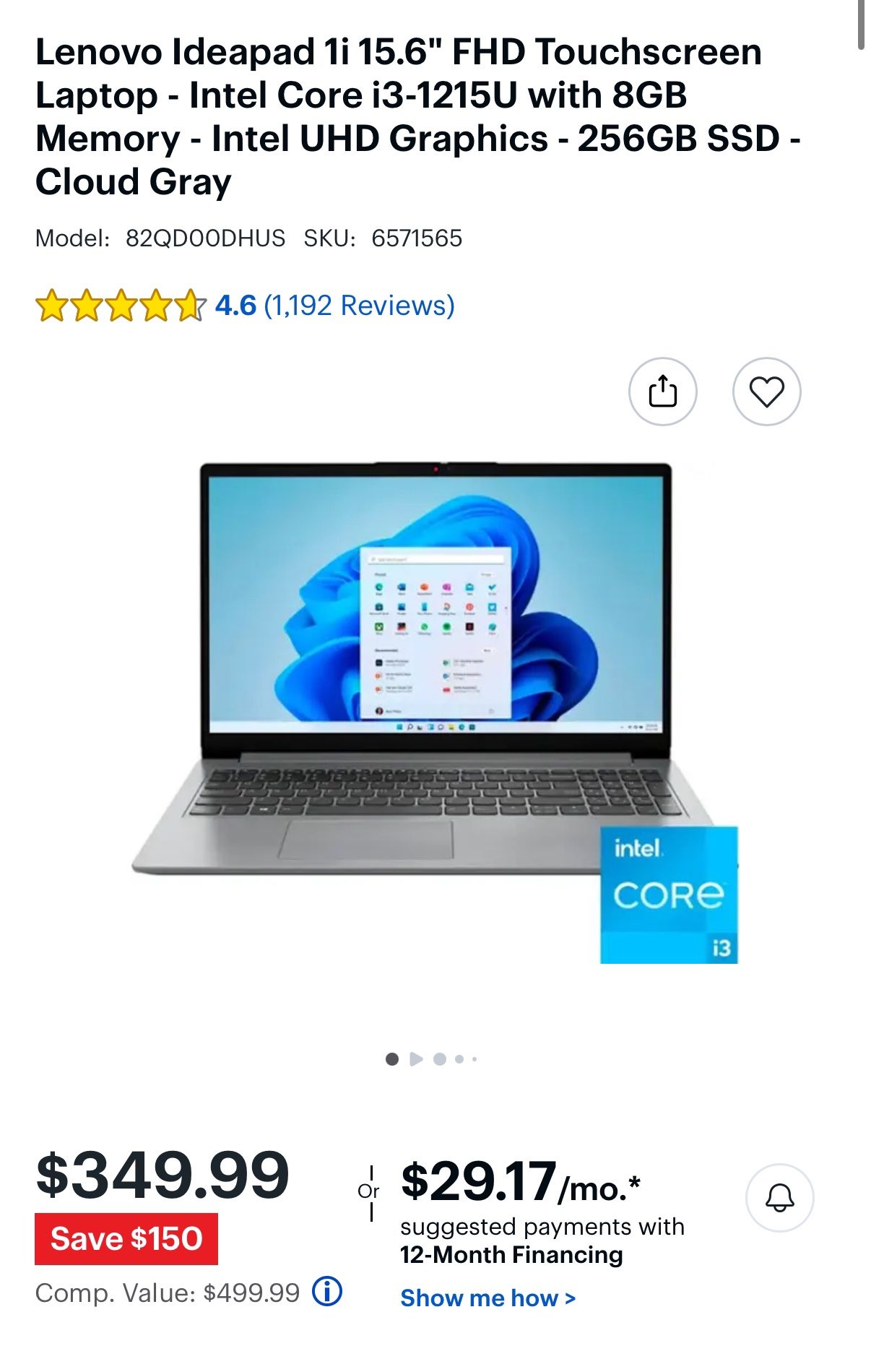 Lenovo Laptop 2months Old