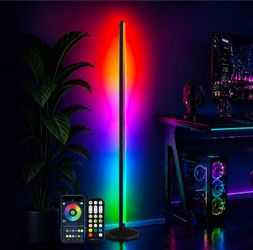 RGB Corner Floor Lamp,1800LM LED Standing Lamp for Gaming Room,1P
with Smart App Control,16 Million DIY Colors,Music Sync