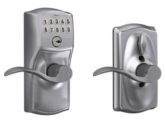 SCHLAGE FE595 CAM 626 ACC Camelot Keypad Entry with Flex-Lock and Accent Levers