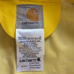 Carhartt Yellow rain jacket 🧥 