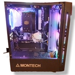 Gaming Rig Intel Core i9 9900k 3.1ghz, 16GB DDR4 Memory, 1000W PSU,  6 4" Lighted Fans