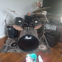 PEARL DRUM SET Adult Size 