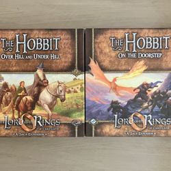 LotR LCG – Over Hill & Under Hill + On the Doorstep – Hobbit Saga Expansions OOP Fantasy Flight Games
