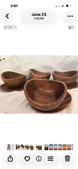 Wooden Acacia Bowls & Plates