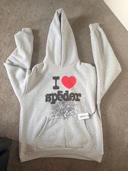 Sp5der Hoodie Grey ||Authentic||