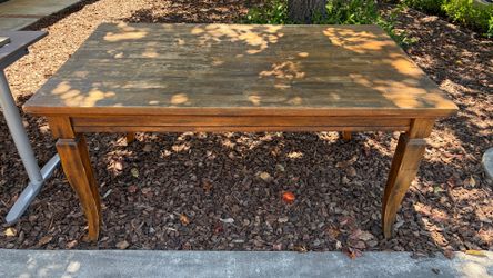 Strong solid wooden table