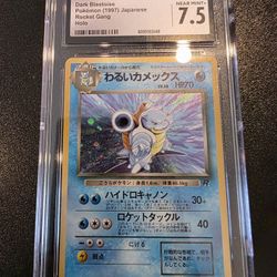 CGC 7.5 Pokemon Dark Blastoise Holo 009 Team Rocket Gang Japanese Pokemon psa 