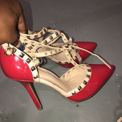 Brand new Red Stiletto Size 7.5 Also In Black And Beige