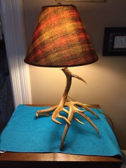 Real deer antler lamp (large)