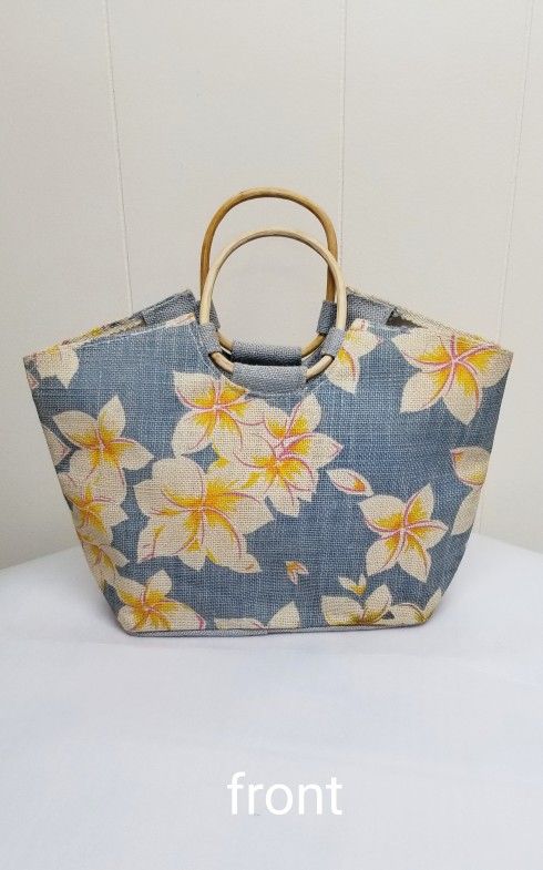 Yellow Floral Tote Bag