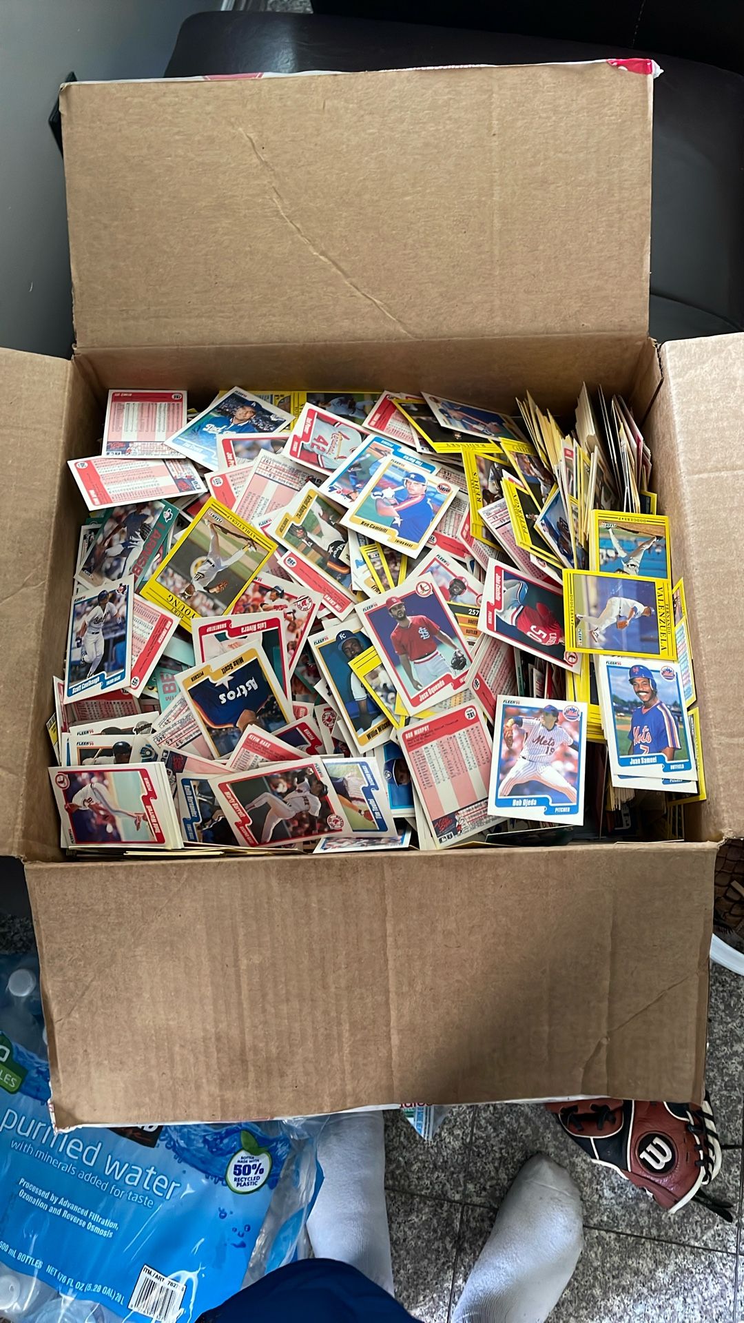 Box Of Baseball Cards