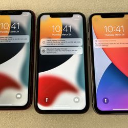 iPhone 11 factory unlock to any carrier 64 GB good condition 450 each