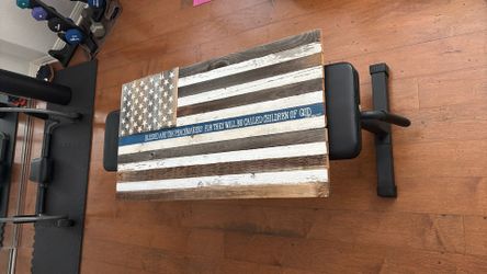 Wooden Police Flag