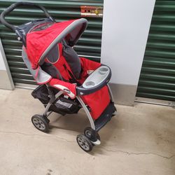 Red Chicco Stroller