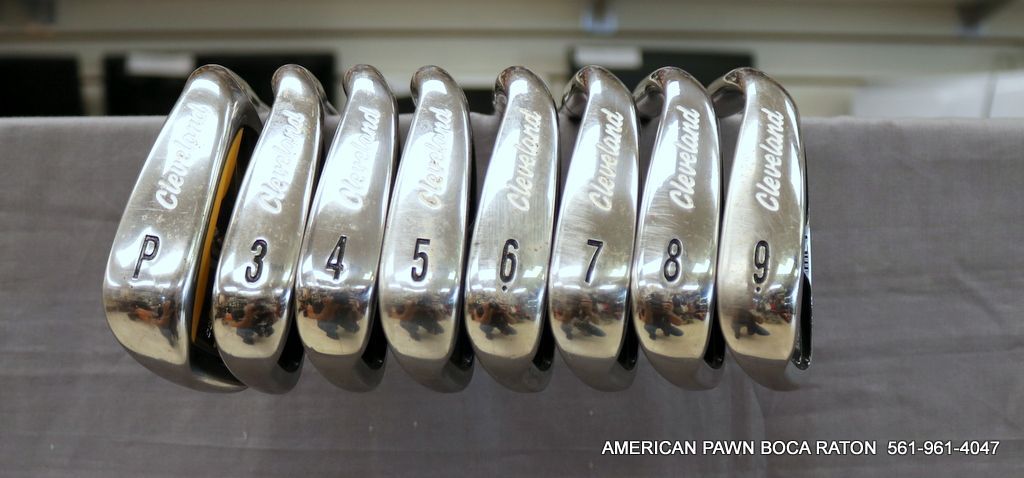 Cleveland MCT CG Gold Iron set 3-9, P Regular Flex Action Lite Flighted Steel Shaft RH  Barely played