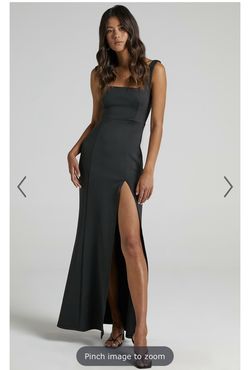 Black Square Neck Dress