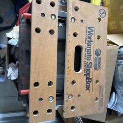 VINTAGE BLACK & DECKER WORKMATE SHOPBOX PORTABLE PROJECT CENTER