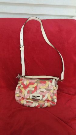Coach crossbody pastel colors