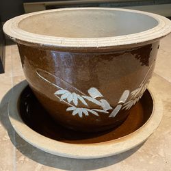 Glazed Plant Pot