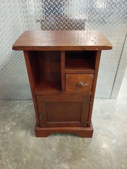 Cedar wood night table.
