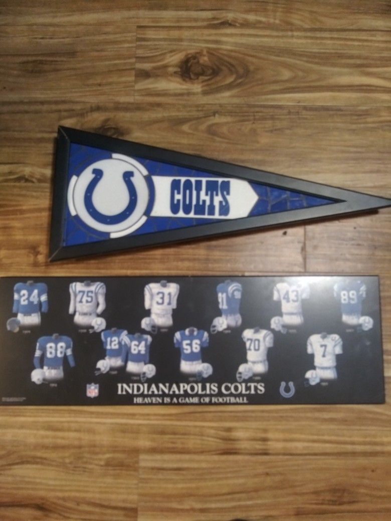Colts Bar Sign An Team Uniform Plack