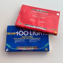 2 Sets Christmas String Lights (multi Color)