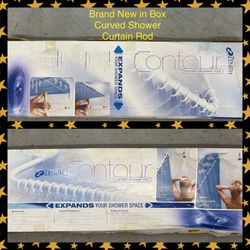 Curved Shower Curtain Rod 🛁 - Expands Shower Space! - Brand New in Box 📦 