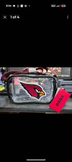 Arizona Cardinals Clear Crossbody Bag