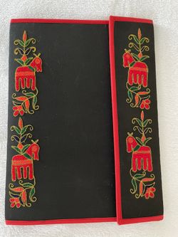 Handmade Cotton Embroideried File Folder/ Document Folder