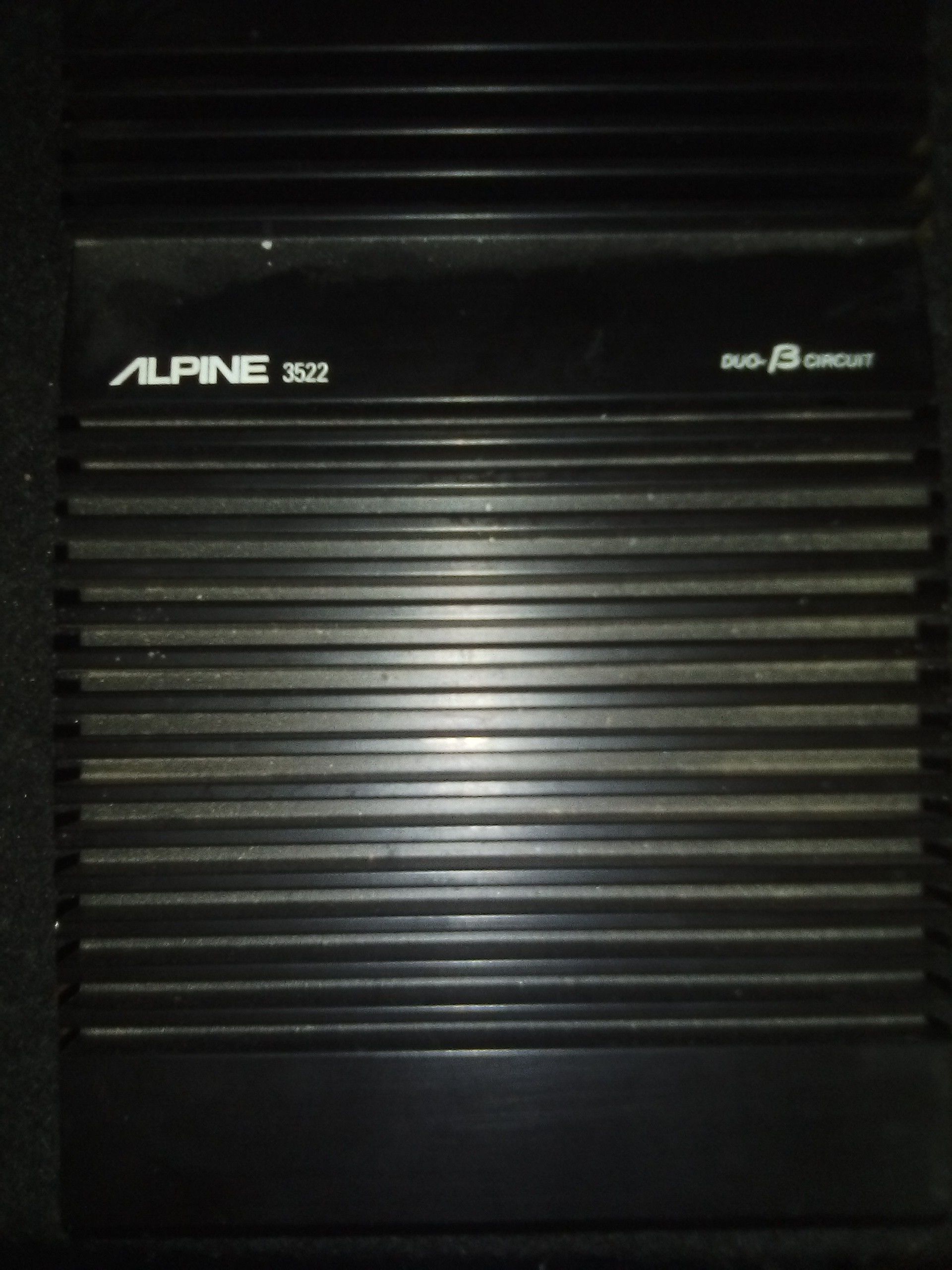 Alpine hundred 50 watt RMS amplifier dual bios circuit