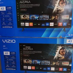 43" Screen Led Smart 4k By Vizio.  2024 Model.  Original Box New Tv. 