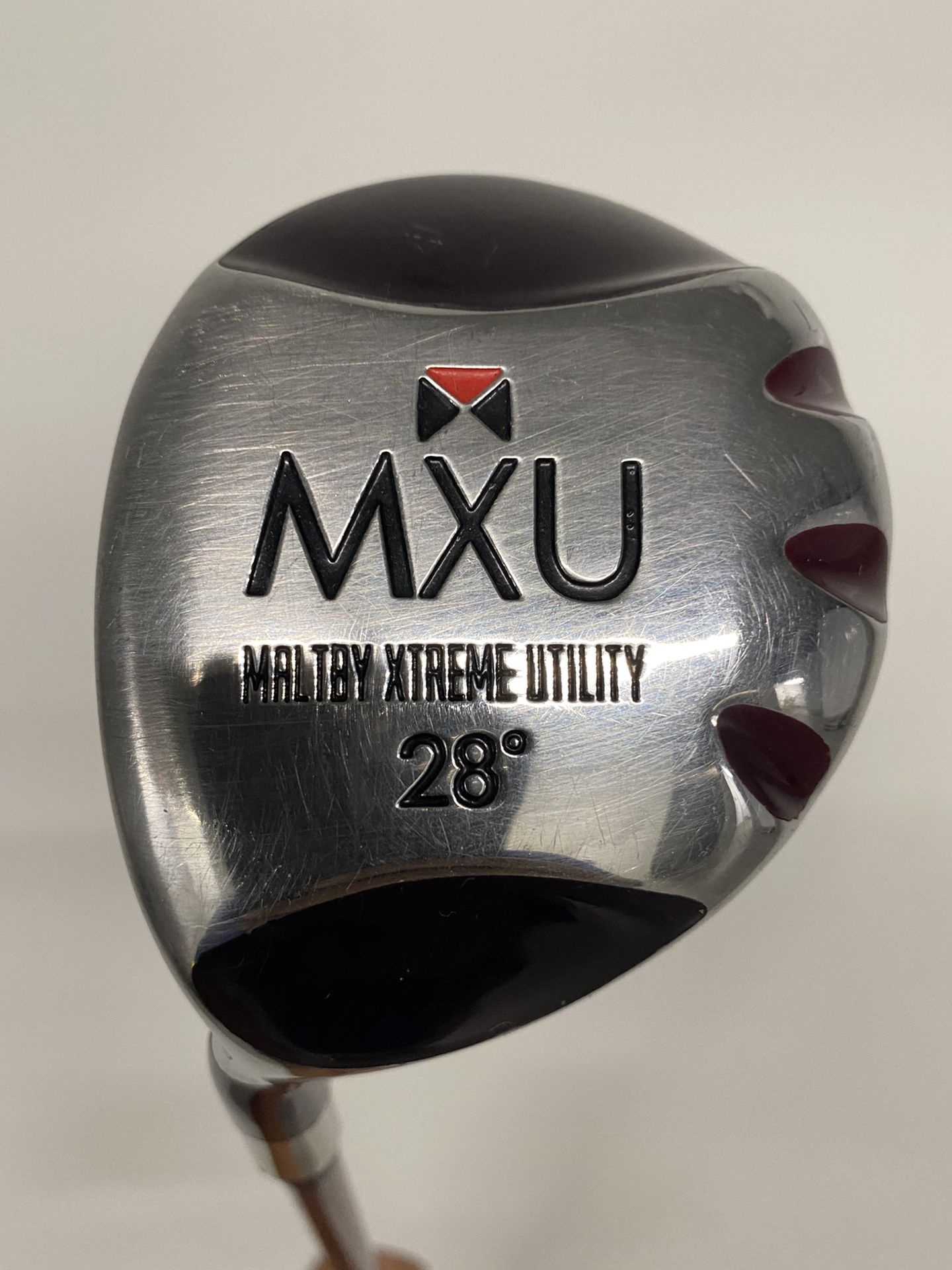 MALTBY MXU Extreme Utility 28* Hybrid Club Graphite Stiff Flex Left (Good condition)