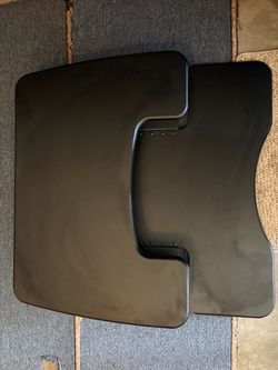 Black Adjustable Standing Desk Converter Top