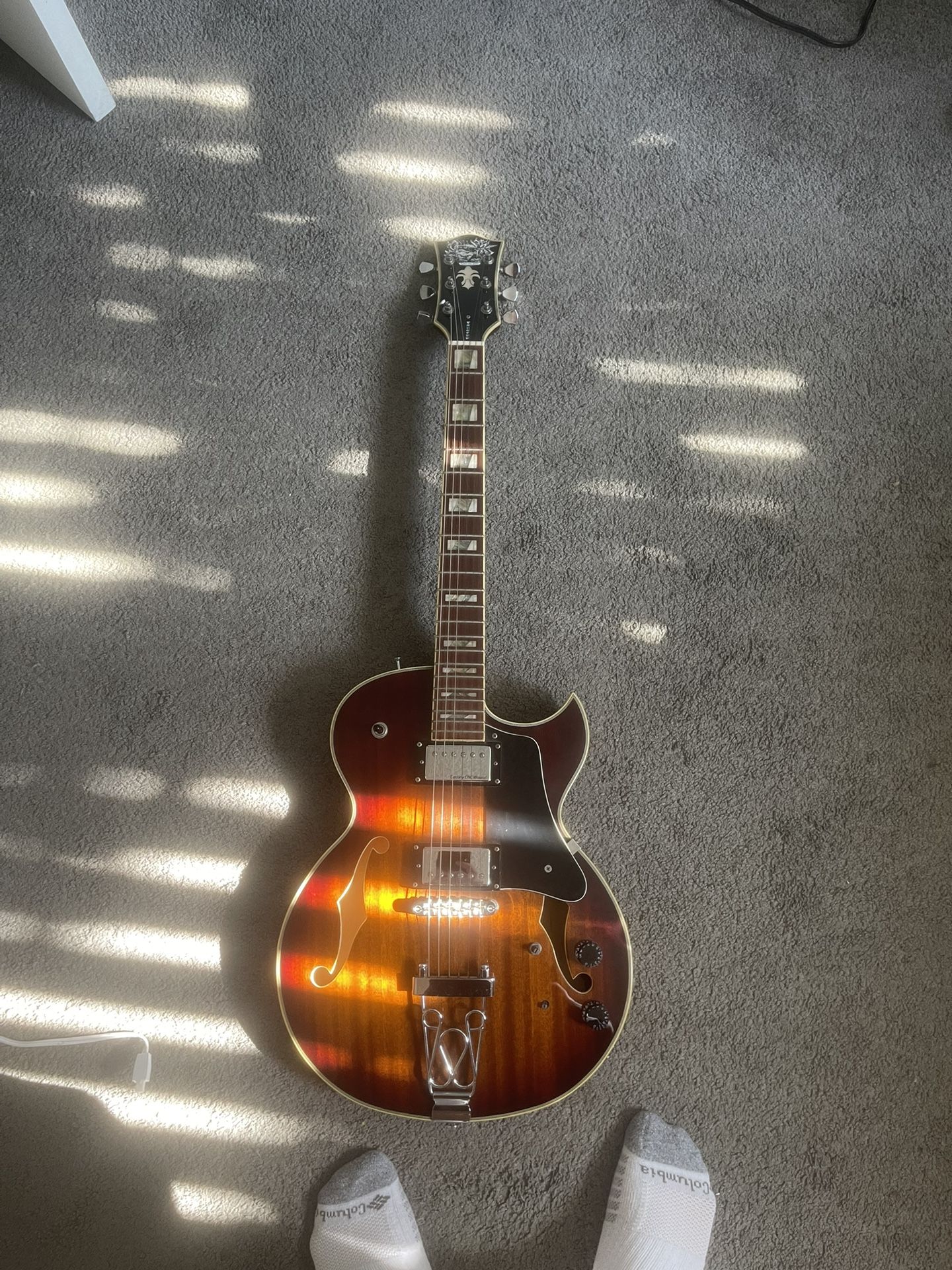 Ivy Les Paul Style hollow body with humbuckers