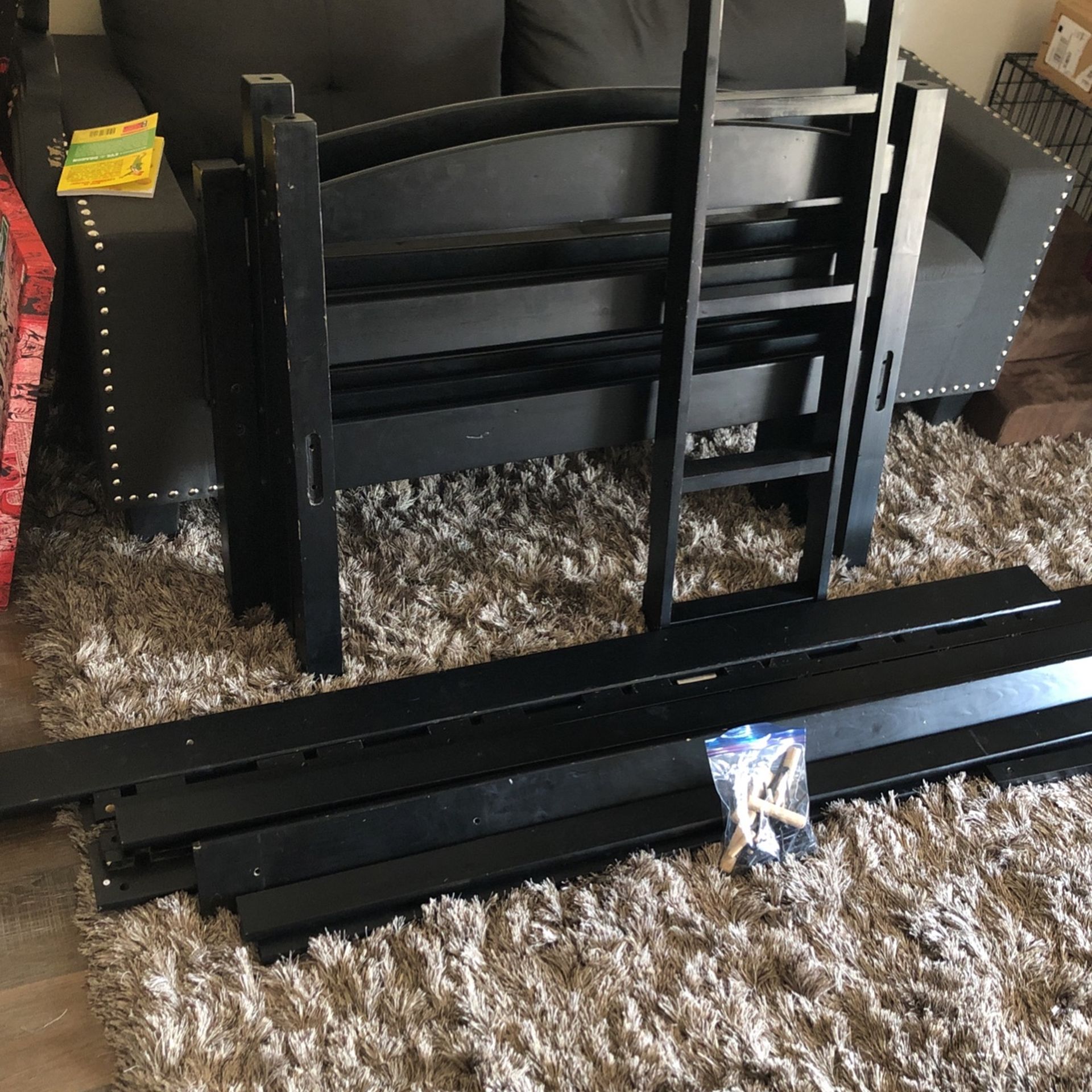 Bunk Bed Walker Edison Della Classic Solid Wood Twin over Twin Bunk Bed