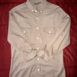 ASOS Men’s Skinny Military Shirt (Dusty Pink)