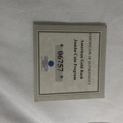 American Gold Rush Jumbo Coin Program