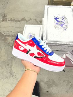 Bapesta Red Shark face