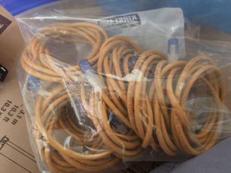 Yellow Cat 5e cable
