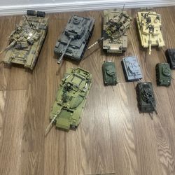 Assembled Lego Tanks