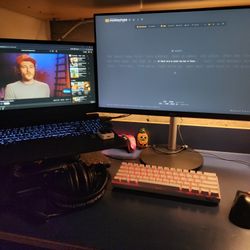 HP Victus AMD Gaming Laptop 144Hz | Acer 165hz AMD Freesync Premium 1ms | Full Gaming Setup Everything Included